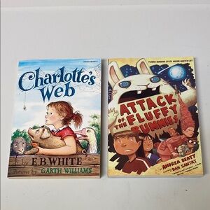 Charlotte’s Web & Attack of the Fluffy Bunnies Soft Cover Books